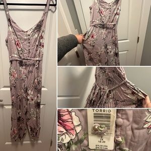 NWT 2X Torrid floral jumpsuit